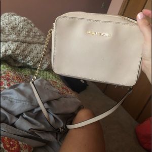 Michael Kors light pink crossbody/shoulder bag
